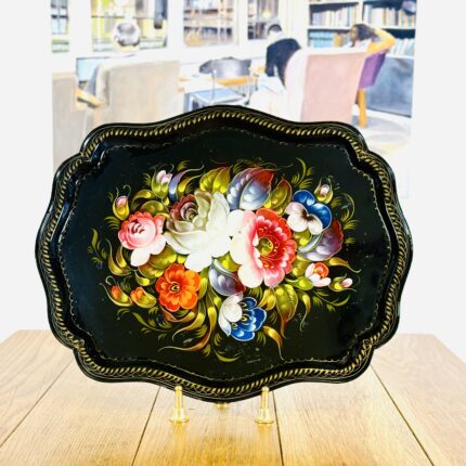 מגש מפח גדול וינטג׳ רוסי