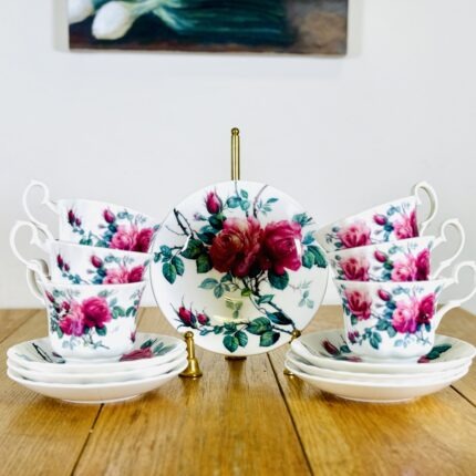 סט לקפה שלם ל6 סועדים חברת Roi kirkham english rose