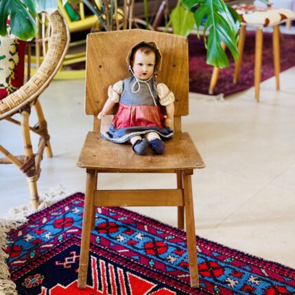 כיסא ילדים מעץ וינטג׳ ישראלי